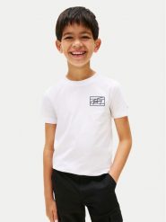 Tommy Hilfiger T-Shirt Varsity Print KB0KB09932 Biały Regular Fit. Białe t-shirty i koszulki chłopięce Tommy Hilfiger, bez wzorów, z bawełny, bez kołnierzyka, bez ramiączek. Za 109.99 zł.