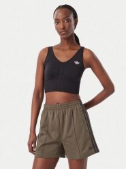 Adidas Biustonosz sportowy Essentials Seamless Bralette KU9731 Czarny. Czarne biustonosze sportowe damskie Adidas, bez wzorów, z syntetyku. Za 149.99 zł.