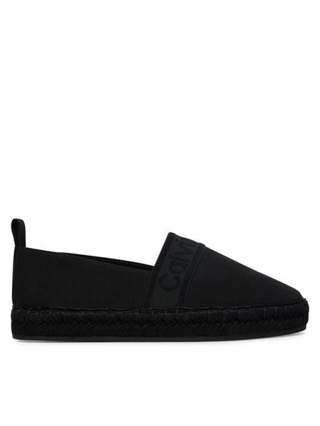 Calvin Klein Espadryle Oblique Espadrille Webbing HW0HW02934 Czarny. Czarne espadryle damskie Calvin Klein, bez wzorów, z materiału, bez obcasa. Za 176.99 zł.