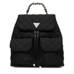 Plecak Guess. Czarne plecaki Guess, z aplikacjami. Za 399.99 zł.