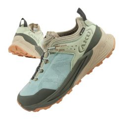 Buty sportowe trekkingowe damskie Aku Omina Gore-tex lekkie. Obuwie trekkingowe damskie Aku, z gore-texu, bez zapięcia. Za 751.50 zł.