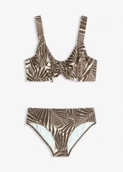 Bikini minimizer z wyściełanymi ramiączkami (2 części). Białe bikini bonprix, bez wzorów. Za 132.99 zł.