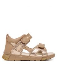 ECCO Sandały Mini Stride 76114161631 Brązowy. Brązowe sandały dziewczęce ECCO, ze skóry, bez obcasa, bez zapięcia. Za 269.99 zł.