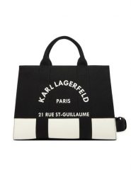 KARL LAGERFELD Torebka A3W50025 Czarny. Czarne torebki klasyczne damskie KARL LAGERFELD, z materiału, bez dodatków. Za 349.99 zł.