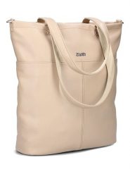 Zwei Torebka "M145" w kolorze beżowym - 35 x 37 x 15 cm rozmiar: onesize. Brązowe shopper bag Zwei, bez wzorów, z materiału, na ramię, bez dodatków. Za 179.64 zł.