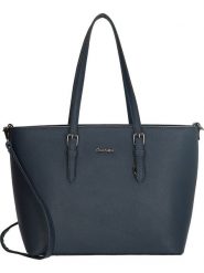 Charm Shopper bag w kolorze granatowym - 41 x 27 x 14 cm rozmiar: onesize. Niebieskie shopper bag Charm, bez wzorów, z materiału, na ramię, bez dodatków. Za 117.99 zł.