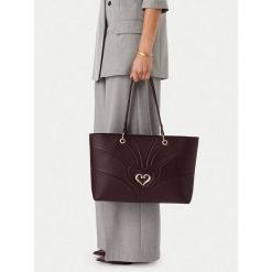 Torebka Eva Minge. Czerwone shopper bag Eva Minge, bez wzorów, bez dodatków. Za 299.99 zł.