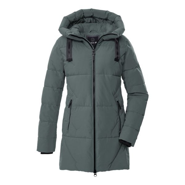 Parka damska z kapturem Killtec GW 30. Szare parki damskie GIGA DX, m, z dzianiny, z kapturem. Za 570.00 zł.