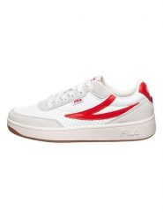Fila Skórzane sneakersy w kolorze biało-czerwonym rozmiar: 38. Białe obuwie sportowe damskie Fila, bez zapięcia. Za 141.52 zł.