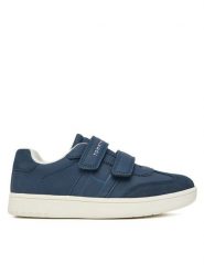 Tommy Hilfiger Sneakersy T1X9-34342-1269 S Granatowy. Niebieskie buty sportowe chłopięce Tommy Hilfiger, ze skóry, bez zapięcia. Za 349.99 zł.