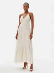 Haveone Sukienka letnia AFF-N011 Écru Loose Fit. Sukienki damskie Haveone, bez wzorów, z jedwabiu, bez ramiączek. Za 479.99 zł.