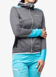 Bluza z kapturem damska La Sportiva Aequilibrium Thermal Hoody. Szare bluzy damskie La Sportiva, l, bez wzorów, z materiału, z kapturem. Za 516.99 zł.