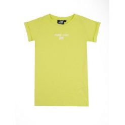 Koszulka z bawełna na co dzień na siłownię. Zielone bluzki damskie LEONE 1947 APPAREL, bez wzorów, z bawełny, sportowe, bez kołnierzyka, bez ramiączek. W wyprzedaży za 56.94 zł.