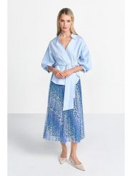 Rich & Royal Spódnica w kolorze niebieskim rozmiar: S. Niebieskie spódnice damskie Rich & Royal, na co dzień, s, bez wzorów, midi. Za 228.92 zł.