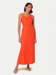 Triumph Sukienka letnia Beach MyWear 10217797 Pomarańczowy Regular Fit. Brązowe sukienki damskie Triumph, bez wzorów, z lyocellu, bez ramiączek. Za 319.99 zł.