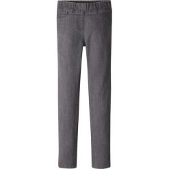 Jegginsy bonprix szary denim. Szare jeansy dziewczęce bonprix, z denimu. Za 37.99 zł.
