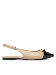 Caprice Baleriny 9-29401-46 Beżowy. Brązowe balerinki damskie Caprice, bez wzorów, ze skóry. Za 234.99 zł.