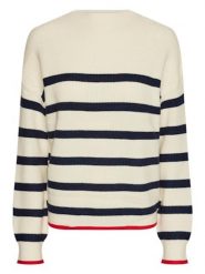 Pieces Sweter w kolorze kremowo-czarnym rozmiar: XL. Brązowe swetry klasyczne damskie Pieces, xl, ze splotem, bez kołnierzyka. Za 74.63 zł.