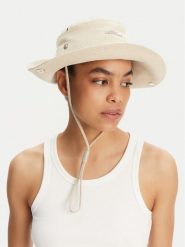 JACQUEMUS Kapelusz 25E255AC7215113 Beżowy. Brązowe kapelusze damskie JACQUEMUS, bez wzorów, ze lnu. Za 949.99 zł.