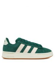 Adidas Sneakersy Grand Court Alpha JI1715 Zielony. Zielone obuwie sportowe damskie Adidas, ze skóry, bez zapięcia. Za 259.99 zł.