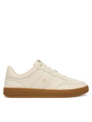 Tommy Hilfiger Sneakersy Th Heritage Court Sneaker Ltr FW0FW09028 Écru. Obuwie sportowe damskie Tommy Hilfiger, ze skóry, bez zapięcia. Za 489.99 zł.