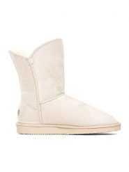 Blackfield Botki zimowe "Ocean" w kolorze kremowym rozmiar: 37. Brązowe botki damskie Blackfield, na zimę, z materiału, z okrągłym noskiem, bez obcasa, bez zapięcia. Za 170.95 zł.