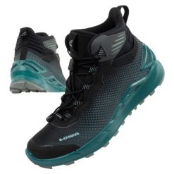 Buty trekkingowe damskie Lowa Merger Mid GORE-TEX. Czarne obuwie trekkingowe damskie Lowa, z gore-texu, bez zapięcia. Za 399.00 zł.