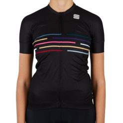 Koszulka rowerowa damska Sportful Vélodrome. Czarne koszulki damskie SPORTFUL, l, bez wzorów, bez kołnierzyka, bez ramiączek. W wyprzedaży za 181.40 zł.