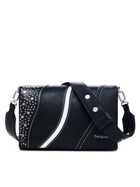 Desigual Torebka 25SAXPAK Czarny. Czarne torebki klasyczne damskie Desigual, ze skóry, bez dodatków. Za 209.99 zł.