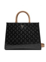 Guess Torebka HWTV94 96220 Czarny. Czarne kuferki damskie Guess, z aplikacjami, ze skóry, bez dodatków. Za 429.99 zł.