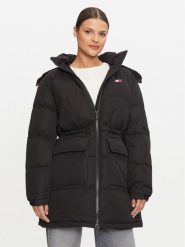 Tommy Jeans Kurtka puchowa Alaska DW0DW18821 Czarny Regular Fit. Czarne kurtki damskie Tommy Jeans, xs, bez wzorów, z jeansu, bez kaptura. Za 1,399.00 zł.