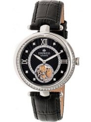 Empress Zegarek automatyczny "Stella" w kolorze srebrno-czarnym rozmiar: onesize. Czarne, analogowe zegarki damskie Empress, ze stali. Za 543.99 zł.