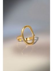 MOODE Pierścionek "Giorgia" rozmiar: onesize. Żółte pierścionki damskie MOODE, ze stali. Za 109.78 zł.