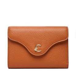 Portfel Coccinelle. Brązowe portfele damskie Coccinelle, bez wzorów. Za 649.99 zł.