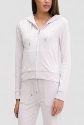 JUICY COUTURE Różowa bluza damska Robertson, Rozmiar XS. Czerwone bluzy damskie Juicy Couture, s, bez wzorów, z materiału, z kapturem. W wyprzedaży za 347.99 zł.