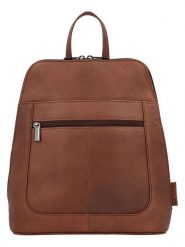 Beagles Skórzany plecak "Benidorm" w kolorze jasnobrązowym - 25 x 29 x 9 cm rozmiar: onesize. Brązowe plecaki Beagles, bez wzorów, z materiału. Za 173.99 zł.