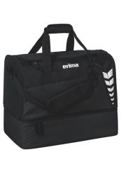 Torba treningowa ERIMA Six Wings Sports Bag With Bottom Compartment 60 l black. Czarne torby sportowe Erima, bez wzorów, z materiału, duże. Za 161.81 zł.