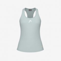 Koszulka bez rękawów damska SPIRIT Tank Top. Niebieskie koszulki sportowe damskie Head, bez wzorów, bez ramiączek. W wyprzedaży za 168.00 zł.