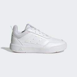 Buty sportowe TENSAUR SPORT 3.0 K. Białe obuwie sportowe damskie Adidas, bez zapięcia, na jogę i pilates. Za 179.00 zł.