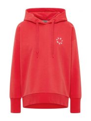 ELBSAND Bluza "Leah" w kolorze czerwonym rozmiar: XS. Czerwone bluzy damskie ELBSAND, xs, bez wzorów, z kapturem. Za 159.95 zł.