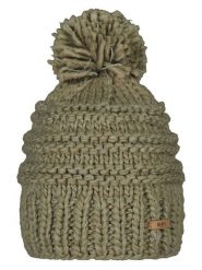 Barts Czapka "Jasmin" w kolorze khaki rozmiar: onesize. Brązowe czapki damskie Barts, z aplikacjami, z wełny. Za 117.73 zł.