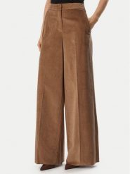 Marella Spodnie materiałowe Etre 2623136062 Brązowy jasny Wide Leg. Brązowe spodnie materiałowe damskie Marella, bez wzorów, z materiału. Za 849.99 zł.