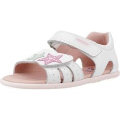 Sandały PABLOSKY 037507P Biały. Białe sandały damskie Pablosky, bez wzorów, ze skóry, bez obcasa, bez zapięcia. Za 230.99 zł.