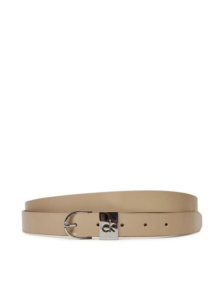 Calvin Klein Pasek Damski Ck Loop Rnd Buckle 2.5_Smooth K60K612936 Szary. Szare paski damskie Calvin Klein, bez wzorów, ze skóry. Za 149.99 zł.