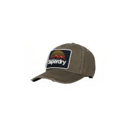 Damska czapka typu trucker Superdry. Zielone czapki z daszkiem damskie Superdry, bez wzorów. Za 162.05 zł.