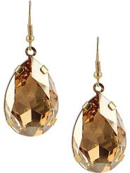 Otazu Pozłacane kolczyki z kryształami Swarovski rozmiar: onesize. Żółte kolczyki damskie Otazu, z kryształem, pozłacane, z zapięciem typu bigiel. Za 100.99 zł.