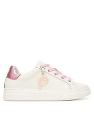 KARL LAGERFELD Sneakersy Z30979 S Biały. Białe buty sportowe dziewczęce KARL LAGERFELD, ze skóry, bez zapięcia. Za 509.99 zł.