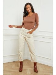 Soft Cashmere Sweter w kolorze jasnobrązowym rozmiar: 38/40. Brązowe swetry klasyczne damskie Soft Cashmere, z kaszmiru, bez kołnierzyka. Za 99.33 zł.
