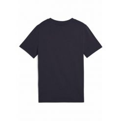 Młodzieżowa koszulka ESS z logo No. 1 PUMA New Navy Blue. Niebieskia bluzki damskie Puma, m, bez wzorów, z gumy, bez kołnierzyka, bez ramiączek. Za 79.00 zł.