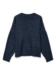 ONLY Sweter w kolorze granatowym rozmiar: M. Niebieskie swetry klasyczne damskie Only, m, bez kołnierzyka. Za 86.78 zł.